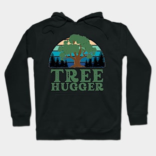 Tree Hugger Retro - Earth Day Hoodie